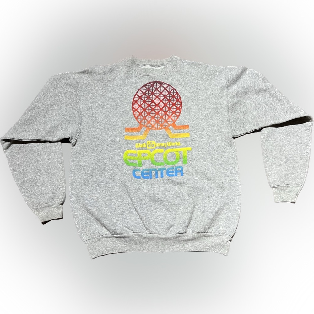 Vintage Disneyworld Epcot center rainbow Epcot ball sweater size M